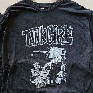 Classic Tank Girl Black Tee Shirt